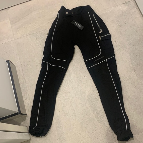 maniere de voir Pants - Tight bottom black cargo pants UK 6